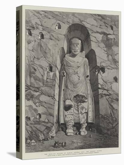 The Rock-Cut Statues of Bamian, Central Asia, the Largest Statue-William 'Crimea' Simpson-Premier Image Canvas