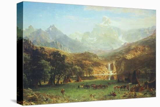 The Rocky Mountains, Lander's Peak-Albert Bierstadt-Stretched Canvas