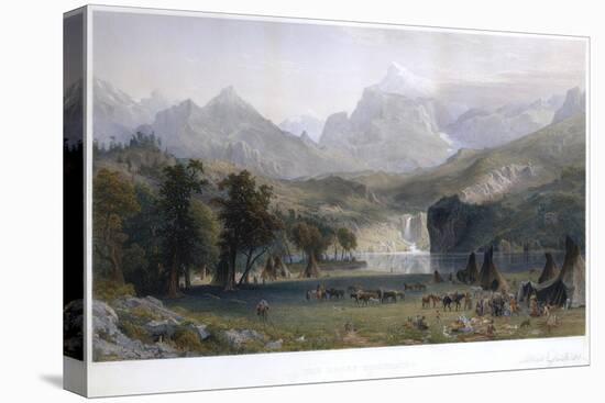 The Rocky Mountains, Lander's Peak-Albert Bierstadt-Premier Image Canvas