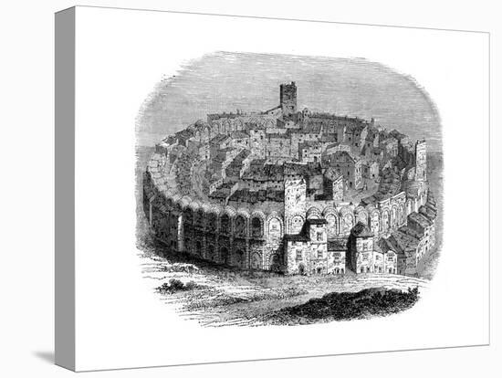 The Roman Arena in Arles, Provence, France, in 1666 (1882-188)-null-Premier Image Canvas