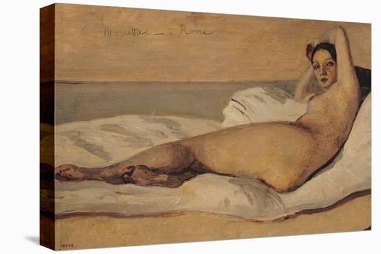 The Roman Odalisque (Marietta) 1843-Jean-Baptiste-Camille Corot-Premier Image Canvas