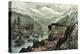 The Route to California. Truckee River, Sierra Nevada. Central Pacific Railway, 1871-Currier & Ives-Premier Image Canvas