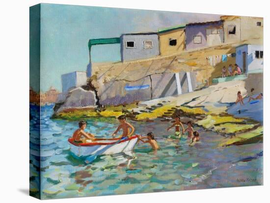 The Rowing Boat, Valetta, Malta, 2015-Andrew Macara-Premier Image Canvas