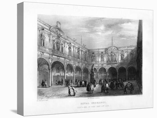 The Royal Exchange, London, 19th Century-J Woods-Premier Image Canvas
