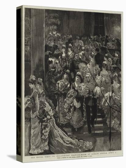 The Royal Visit to Ireland, the Drawing-Room at Dublin Castle, 9 April-Sydney Prior Hall-Premier Image Canvas