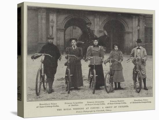 The Royal Wedding at Coburg, a Group of Cyclists-null-Premier Image Canvas