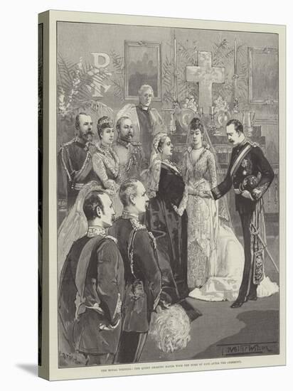 The Royal Wedding, the Queen Shaking Hands with the Duke of Fife after the Ceremony-Thomas Walter Wilson-Premier Image Canvas