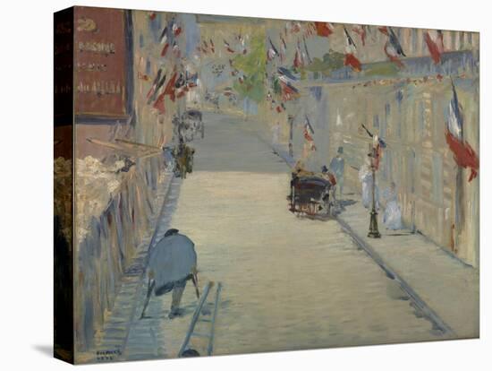 The Rue Monsier with Flags, 1878-Edouard Manet-Premier Image Canvas