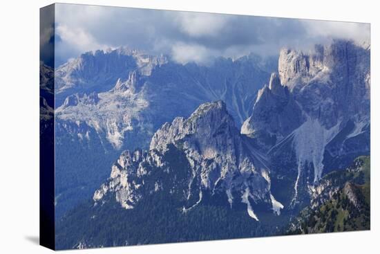 The Rugged Rosengarten Peaks in the Dolomites Near Canazei, Trentino-Alto Adige, Italy, Europe-Martin Child-Premier Image Canvas