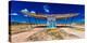 The ruined remains of a gas station near Utah Colorado border - "Service Station" - Midcentury A...-null-Stretched Canvas