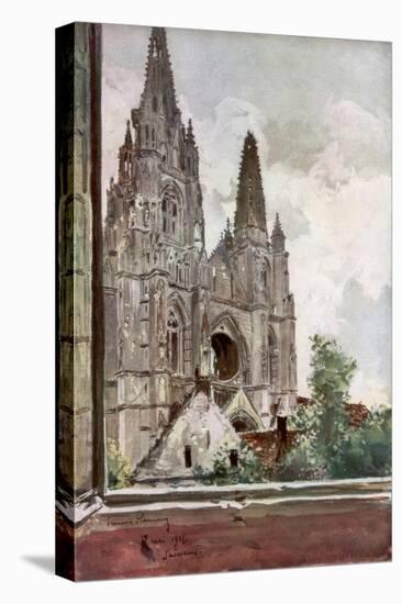 The Ruins of Saint Jean Des Vignes Abbey, Soissons, France, 17 May 1915-Francois Flameng-Premier Image Canvas