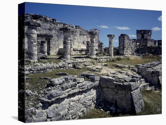 The Ruins of the Great Palace and Colonnade, Tulum-null-Premier Image Canvas