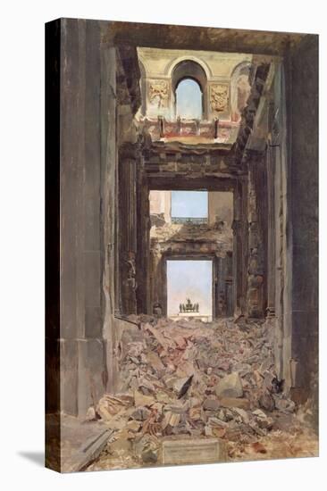 The Ruins of the Tuileries, 1871-Jean-Louis Ernest Meissonier-Premier Image Canvas