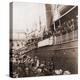 The S.S. Angelo Leaving Oslo, Norway, with Emigrants for America, Ca. 1905-null-Stretched Canvas
