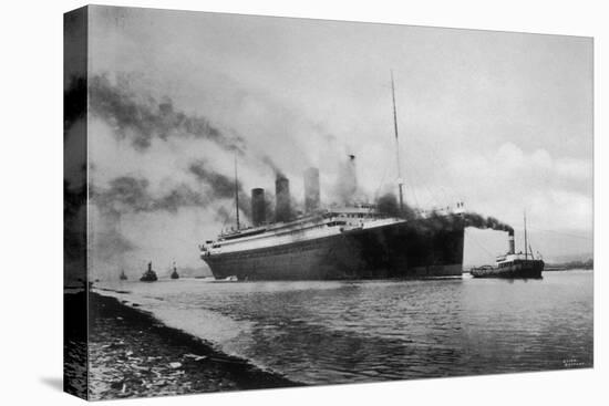 The S S Titanic Leaving Bairds Works Belfast-null-Premier Image Canvas