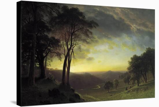 The Sacramento River Valley-Albert Bierstadt-Stretched Canvas