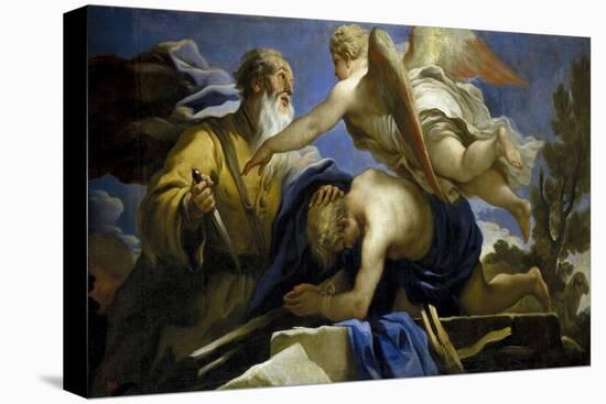 The Sacrifice of Isaac, 1695-1696-Luca Giordano-Premier Image Canvas
