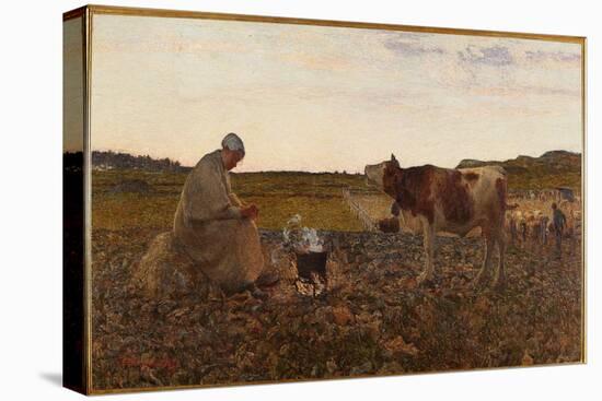 The Sad Hour (Painting, 1822)-Giovanni Segantini-Premier Image Canvas