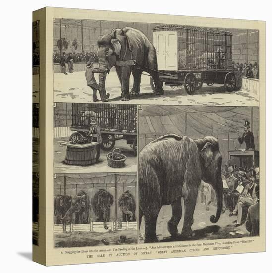 The Sale by Auction of Myers' Great American Circus and Hippodrome-John Charles Dollman-Premier Image Canvas