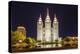 The Salt Lake Temple at Night-Michael Nolan-Premier Image Canvas