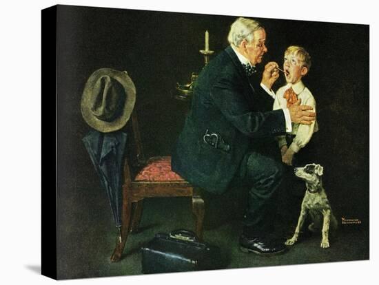 ’The Same Advice I Gave Your Dad . . .’-Norman Rockwell-Premier Image Canvas