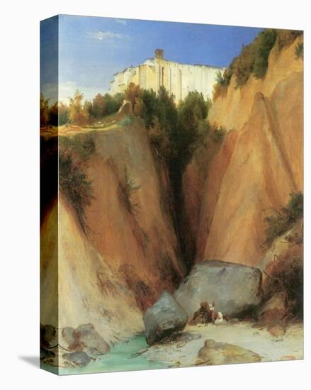 The Santa Scolastica Monastery-Karl Blechen-Stretched Canvas