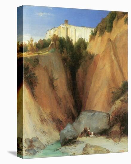 The Santa Scolastica Monastery-Karl Blechen-Stretched Canvas