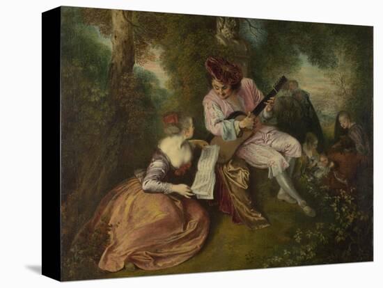 The Scale of Love (La Gamme D'Amou), 1715-1716-Jean Antoine Watteau-Premier Image Canvas