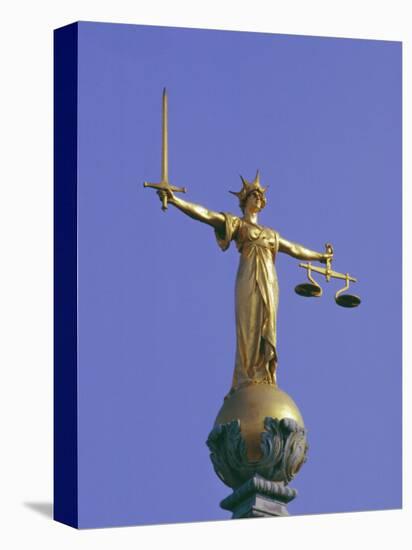 The Scales of Justice Above the Old Bailey Law Courts, Inns of Court, London, England, UK-Walter Rawlings-Premier Image Canvas