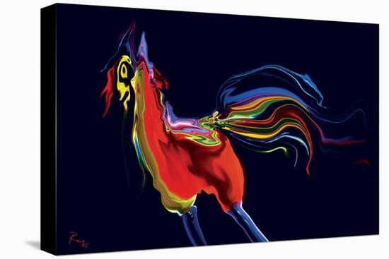 The Scared Rooster-Rabi Khan-Stretched Canvas