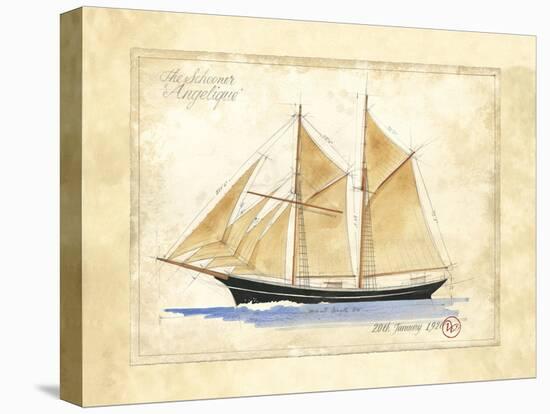 The Schooner Angelique-Martin Wiscombe-Stretched Canvas