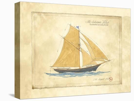 The Schooner Juliet-Martin Wiscombe-Stretched Canvas