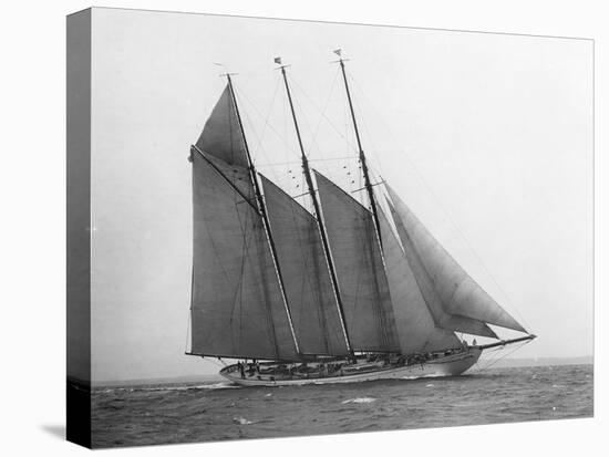 The Schooner Karina at Sail, 1919-Edwin Levick-Stretched Canvas