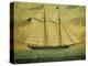 The Schooner Whig, American School, Mid 19th Century-null-Premier Image Canvas