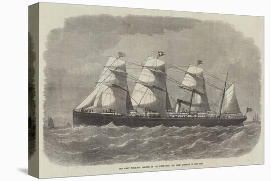 The Screw Steam-Ship Adriatic, of the White Star Line, from Liverpool to New York-Edwin Weedon-Premier Image Canvas