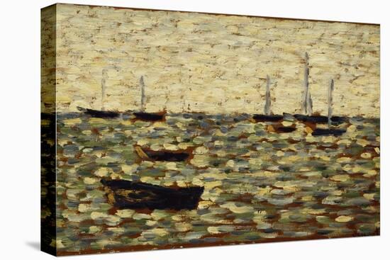 The Sea at Grandcamp; La Mer a Grandcamp, 1885-Georges Seurat-Premier Image Canvas