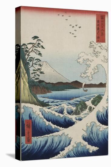 The Sea at Satta in Suruga Province-Ando Hiroshige-Premier Image Canvas
