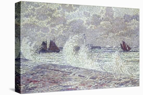 The Sea During Equinox, Boulogne-Sur-Mer, 1900-Eugène Boudin-Premier Image Canvas