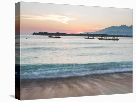 The Sea Laps Up on the Sand in Gili Trawangan at Sunrise-Alex Saberi-Premier Image Canvas