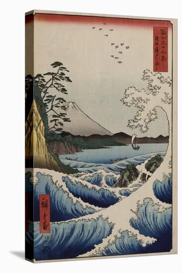 The Sea Off Satta in Suruga Province', from the Series 'The Thirty-Six Views of Mt. Fuji'-Utagawa Hiroshige-Premier Image Canvas