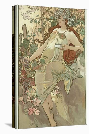 The Seasons: Autumn, 1896-Alphonse Mucha-Premier Image Canvas