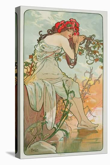 The Seasons: Summer, 1896-Alphonse Mucha-Premier Image Canvas