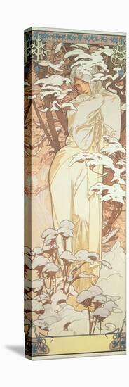 The Seasons: Winter, 1900-Alphonse Mucha-Premier Image Canvas