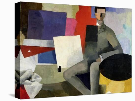 The Seated Man, or the Architect-Roger de La Fresnaye-Premier Image Canvas