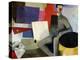 The Seated Man, or the Architect-Roger de La Fresnaye-Premier Image Canvas