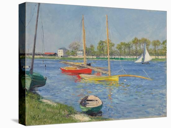 The Seine at Argenteuil, 1882 (Oil on Canvas)-Gustave Caillebotte-Premier Image Canvas