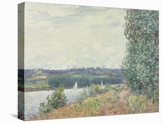 The Seine at Bouille, a Gust of Wind, 1894-Alfred Sisley-Premier Image Canvas