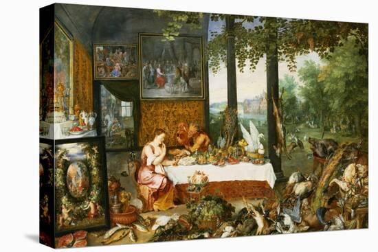 The Sense of Taste, 1618-Jan Brueghel the Elder-Premier Image Canvas