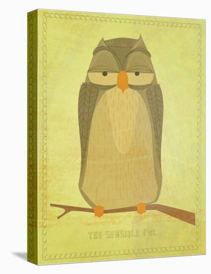 The Sensible Owl-John Golden-Stretched Canvas