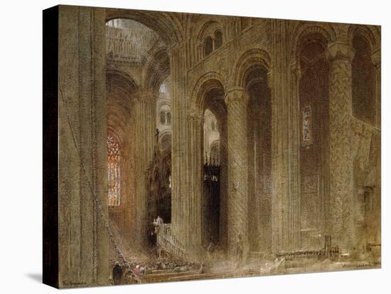The Sermon (Durham Cathedral)-Albert Goodwin-Premier Image Canvas